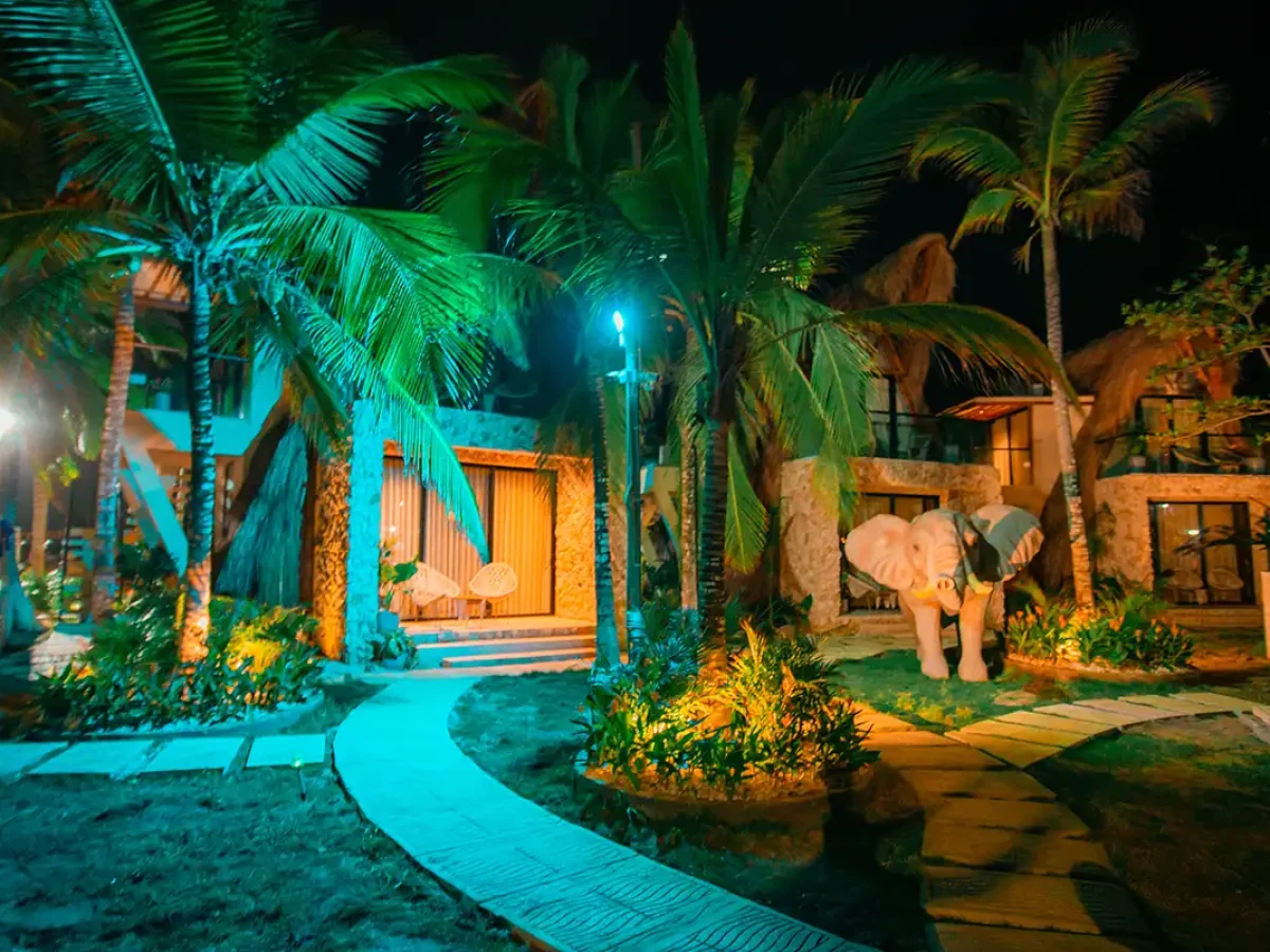 cabaña de noche marbelha